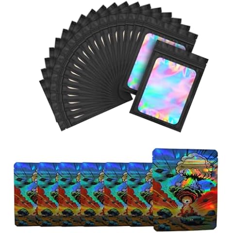 FUNTECH 100 Bags, Party Gift 3.5g Bag, Packs Birthday Party Supplies for Adults, Theme Candy Bag, Treat Bags, Cookie Bag, Candy Bag, Gummy Bags (green) Cover