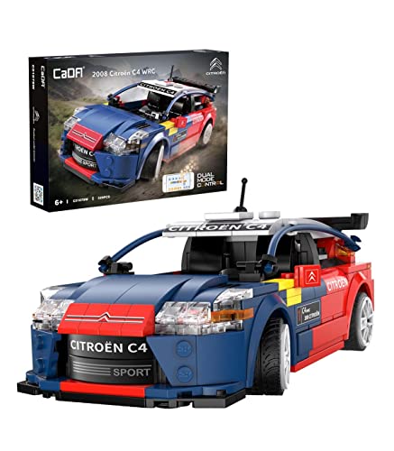 Chaque Bricks - Citroën C4 WRC (Sebastian LOEB) - Kit de Construction - avec R/C et contrôle par Application - Produit Officiel Citroën - 329 pièces - + 6...