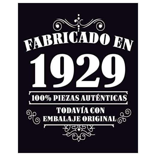 Fabricado en 1929 Todavia Con Embalaje Original: 92 años de regalo de cumpleaños personalizado | Diario en blanco para escribir regalo perfecto para cumpleaños / 120 páginas / 8x10 pulgadas