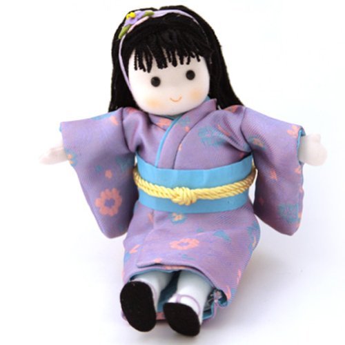 Japanese Musical Doll by Green Tree - Purple Outfit
