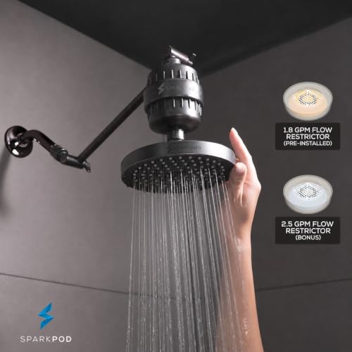 SparkPod Rain Shower Head, 6 Inch Round, Vintage Oil-Rubbed Bronze Finish - image 3