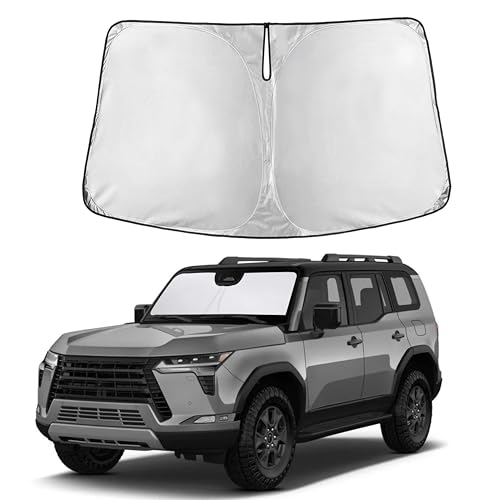 Image of Autovir Windshield Sun Shade Fit for 2024 2025 Lexus Gx550 Sunshade, Front Car Window Shades Sun Visor, Blocks UV Rays & Heat, Car Accessories