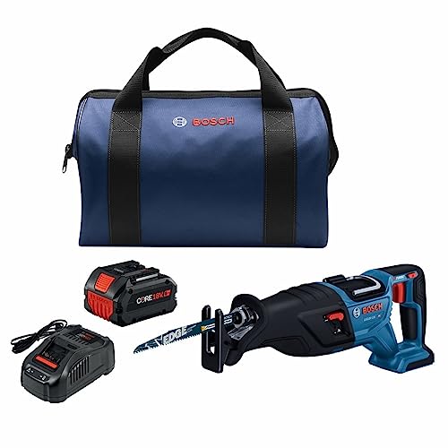 Bosch GSA18V-110B14 Reciprocating saw kit, 1-1/8 in. stroke, PROFACTOR, one CORE18V 8.0 Ah battery