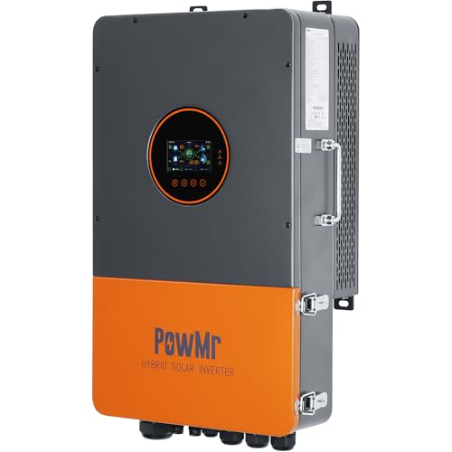 Image of PowMr Solar Inverter 12000W 48V to 120V/240V, Grid-Tie Split-Phase Hybrid Inverter 12000W Built-in 200A MPPT Controller, UL1741 Certified, Touchscreen, Works with/Without Battery