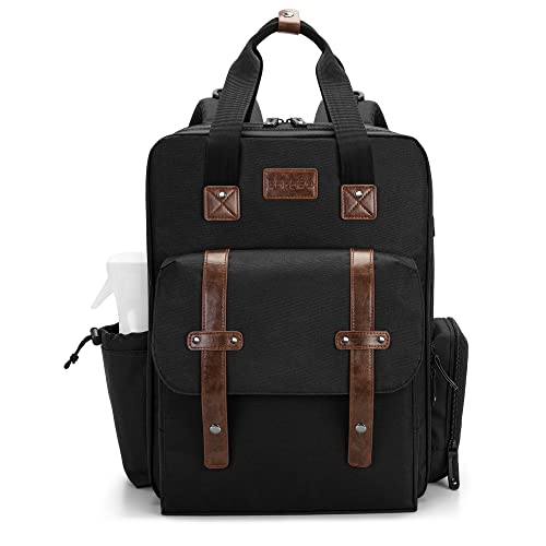 BAFASO Friseurtasche Rucksack, Friseur Scherentasche für Friseurwerkzeuge und Zubehör, Professionelle Werkzeugtasche für Friseure(NICHT enthalten andere Friseurwerkzeuge), Schwarz Cover