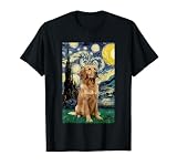 Starry Night Golden Retriver – Chien graphique inspiré de Van Gogh T-Shirt