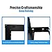 Raising Electronics 15U Wall Mount Open Frame 19 Inch Server Equipment Rack Threaded 15 Inch Depth Black (15U)