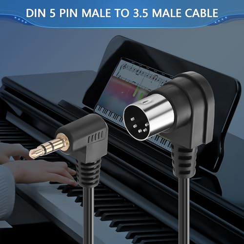 Cable 5 Pin DIN a Jack 3.5mm 0.5 m 2 piezas miniatura 3