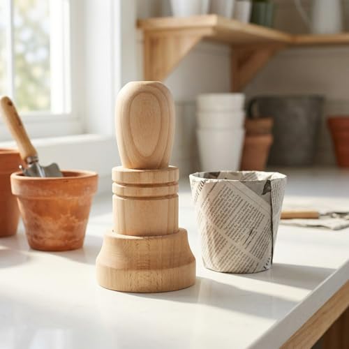 Molde de papel de madera para plántulas Toddmomy 5.31x2.67x2.67 in miniatura 2