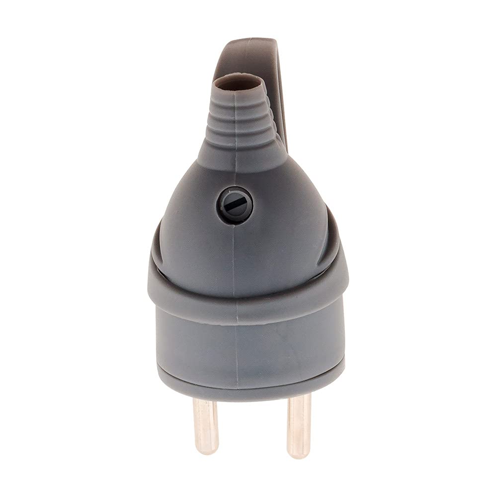 Zenitech Fiche mâle anneau 16A 2P+T gris