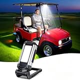 Golf Cart Lights with Magnetic Charging & 360° Rotation - LED Dome Light Accessories Featuring Hook/Carabiner, 7 Modes, Power Bank - for Camping, Hunting(1)