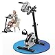 Pedaltrainer, MOSUNY Neu Heimtrainer Senioren mit Doppelmotoren Verstellbarer Widerstand & Geschwindigkeit, LCD-Monitor, Höhenverstellbar, Bein- & Knöchel-Stützhalterung, Arm und Beintrainer Senioren
