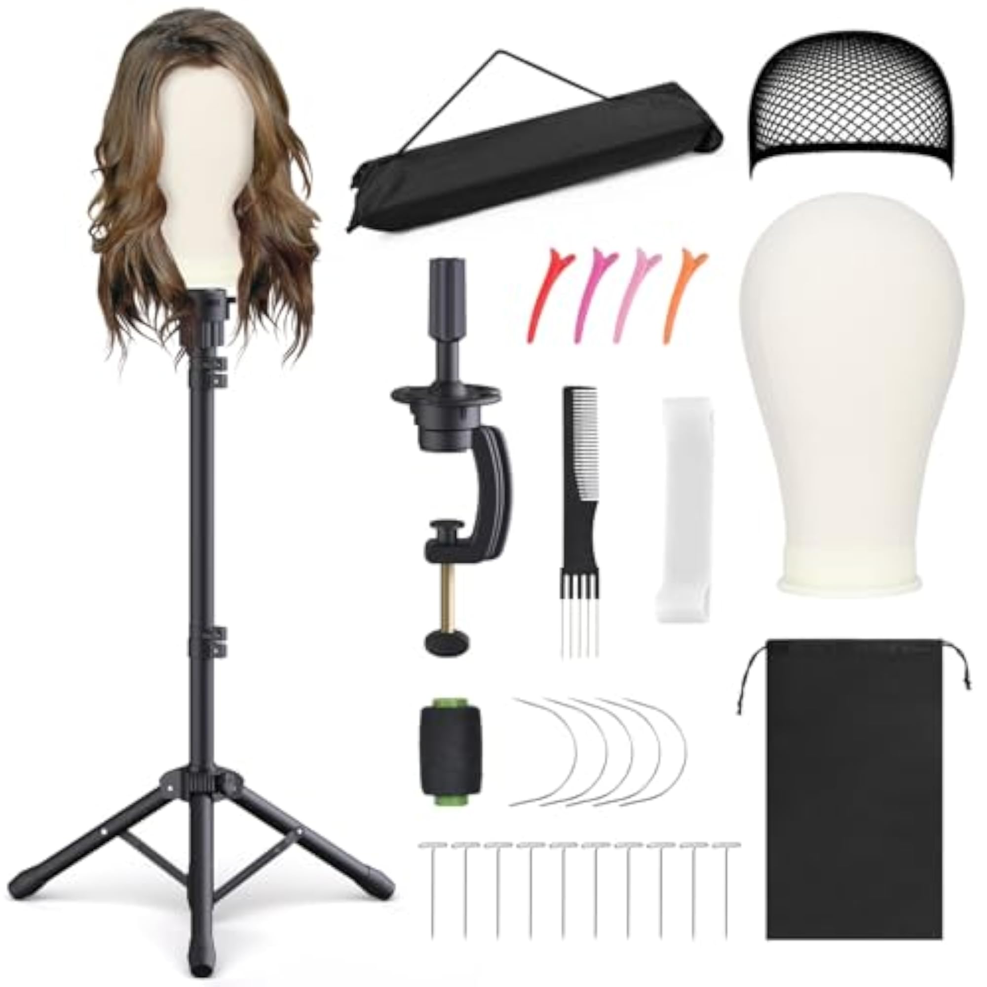 Reinforced Wig Stand with Mannequin Head