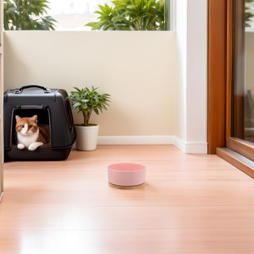 Bebedero térmico exterior para mascotas con base de madera 7