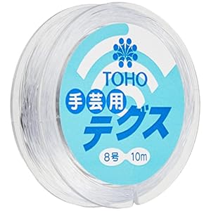 TOHO テグス 太さ約0.47mm×約10m巻 8号 スキ 6-11-8" 