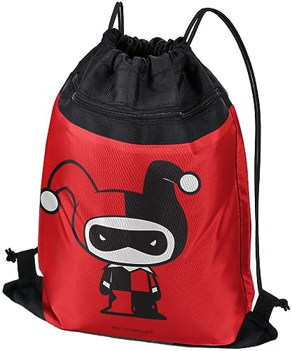 LOGOVISION Harley Quinn Cute Chibi Character Drawstring Backpack Sports Bag Sackpack 17