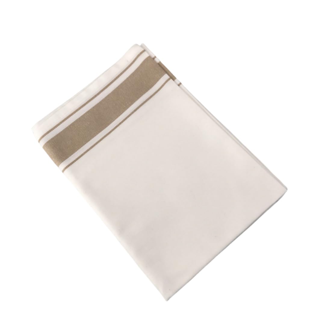 Serviettenstoff 10 Stücke Baumwolltasse Wischtuch 50X70 cm Hotel Restaurant Stoffserviette Rechteckig Gewebt - Braun