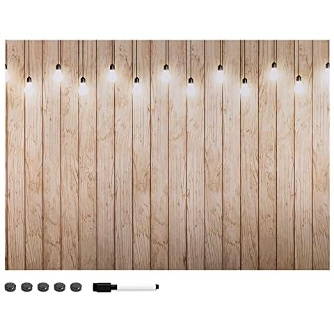 Navaris Magnettafel Magnetpinnwand Memoboard zum Beschriften - 70x50 cm Notiztafel div. Designs - Tafel abwaschbar mit Halterung Magneten Stift Cover