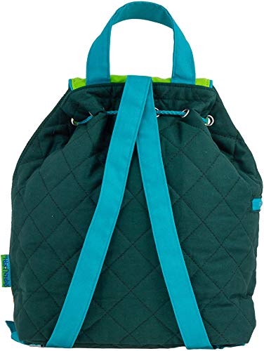 Stephen Joseph Kids' Unisex Toddler Back to School, Quilted Backpack, Green Dino, One Size