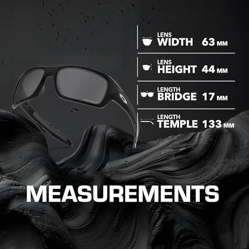 Image of Oakley TURBINE OO9263 Rectangle Shape Sunglasses With Official Eyewear Kit | Men's Sunglasses