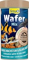 Tetra Wafer Mix - Fischfutter für alle Bodenfische (z.B. Welse) und Krebse, für gesundes Wachstum und Vitalität, 250 ml Dose