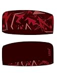 Sport Stirnband Unisex – Doppelseitiges Headband, nachhaltig, elastisch, leicht & atmungsaktiv – Ideal zum Laufen, Radfahren & Outdoor – Feuchtigkeitsableitend & rutschfest (Rot Burgunder)