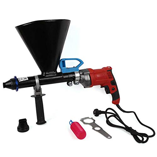 Mortar Grout Electric Mortar Gun, 700W Patio Brick Pointing Grouting Applicator Machine Grouting Tool Caulk Tile Grouting Cement w/Oiler and 2 Nozzles