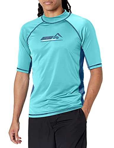 Image of Kanu Surf Men's Fiji UPF 50+ Short Sleeve Sun Protective Rashguard Swim Shirt