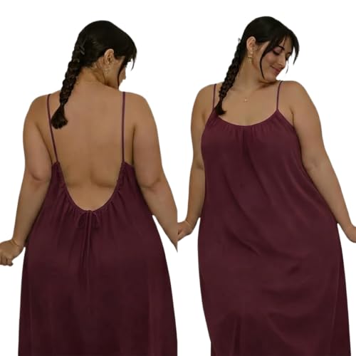 Image of Cheekee Honeymoon Soft Flow Maxi Dress for Women - Off Shoulder Nighty Gown, Comfortable Lounge & Romantic Nightwear
