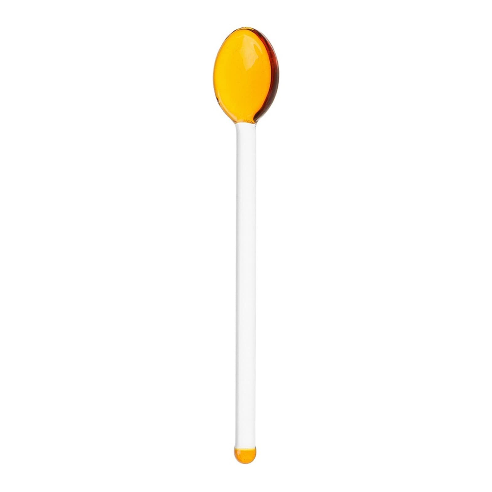 TUYYA Soup Ladle Long handle glass tea spoon cookware coffee stirring spoon tableware (Color : Hortel�)