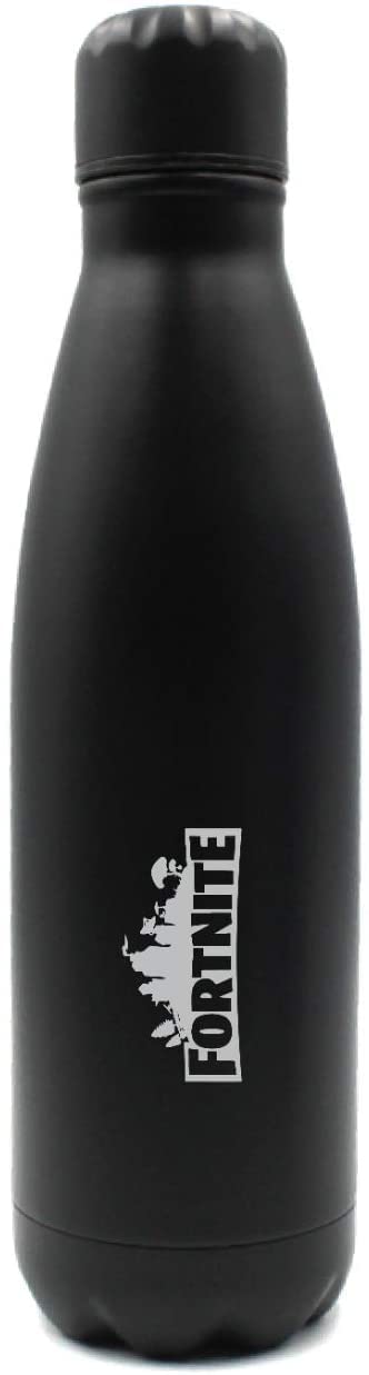 Giftmate Fortnite Stainless Steel Hold and Cold Water Bottle 500ml | Thermal Insulated Leak-proof Sweat Free Thermos Bottle for Kids, Adults, Boys, Men, Gifts