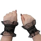 【Hochwertige Materialien】Aus weichem Polyester, Spitze, Netzstoff, diese Manschetten sind bequem, elastisch, langlebig. Einfach zu waschen und zu pflegen. Nicht leicht zu falten oder zu verblassen.