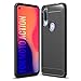 Produktbild SCL Hülle Für Motorola One Action Hülle Moto One Action Handyhülle Exquisite Serie-Carbon Design Schutzhülle mit Anti-Kratzer und Anti-Stoß Absorbtion Technologie [Schwarz]