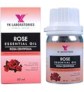 YK Laboratories Rose Essential Oil 100% Pure Natural Therapeutic Grade Undiluted - 50ml