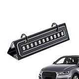 仮駐車番号板 - モダンデスクカレンダー - 車のダッシュボードのための一時的な電話番号 | トラック、モーターホーム、セダン、キャラバン、モール、ガレージ、芝生、路側用