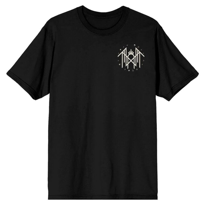 T-Shirt Sleep Token Unisexe Coupe Regular Noir Résistant au Lavage