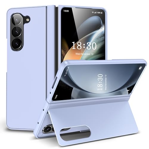 Coque Galaxy Z Fold 5 étui de protection violet antichoc avec boîtier de support rigide