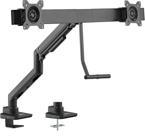 Support double pour 2 écrans Goobay pour soulager le mal de dos et libérer la table