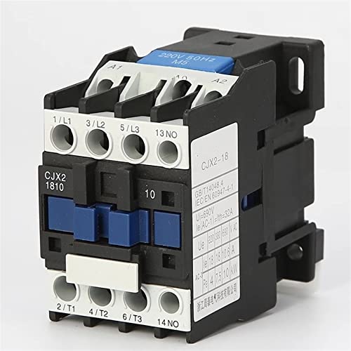 Contacteur CJX2-1810 tripolaire type LC1-D12 commutateur modulaire rail DIN démarreur magnétique AC