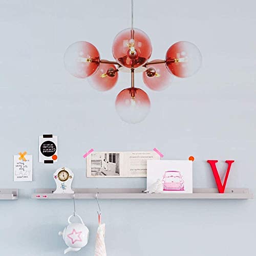 Lustre moderne LED pour remplacer un éclairage terne par 6 suspensions design