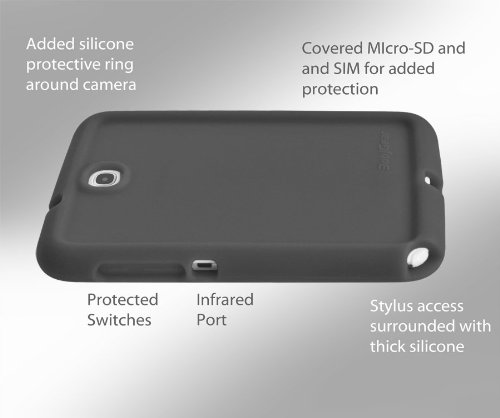 Bobj Rugged Case For Samsung Galaxy Note 8 Tablet, Models Gt-N5100, Gt-N5110, Gt-N5120 - Bobjgear Custom Fit - Patented Venting - Sound Amplification - Bobjbounces Kid Friendly (Bold Black) #TOP2