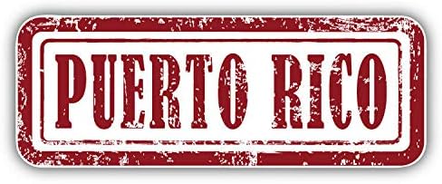 Miniatura 2 de Puerto Rico Grunge - Sello de viaje para álbumes de recortes, calendarios, artes, manualidades infantiles, álbumes, diarios de viñetas, paquete de 50