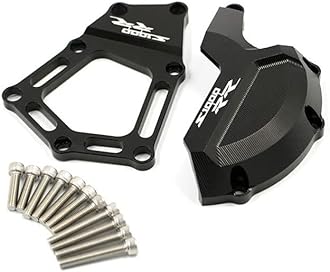 Motorcycle CNC Aluminum Alloy Engine Stator Guard Cover Slide Crash Falling Protection for BMW S1000RR S1000R S1000XR HP4 K42 K46 (Black)