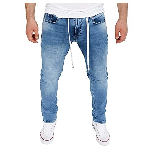 Yazubi Steve - Herren Sweathose in Jeansoptik - Baumwoll Jogging Jeans