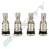 Ventilloch in mm: 11,3 Haskyy 20 x Silber Metallventile Stahlventile Universal Felgenventile Autofelgen 11,3 mm NEU