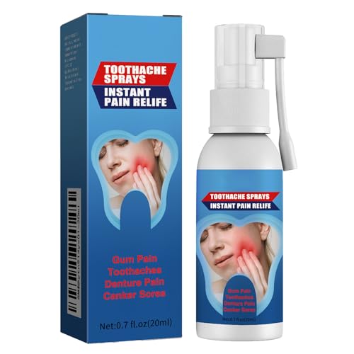 Mnozreo Spray de Soins Bucco-Dentaires,Spray Oral Portable Mal De Dents,Spray de Soulagement de la Douleur Dentaire,Sprays de Soulagement des Maux de Dents,Spray pour Douleur Dentaire,20ML,1PC