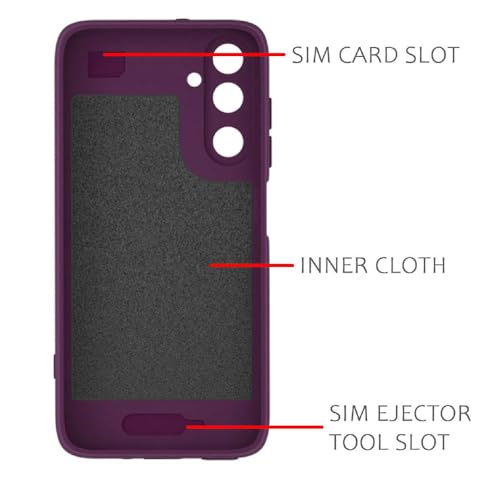 Image of Back Cover | MagFit Ring Design (Non-Magnetic) | Shockproof Protection | Anti-Slip Grip | Raised Camera Edges | Slim Protective Case for Samsung Galaxy A17 5G / F17 5G / M17 5G (Purple)