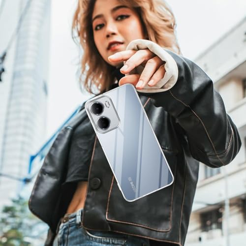 Image of Jkobi Silicone Back Cover Case for Redmi 15A 5G (Clear Shockproof Case with Camera Protection | Soft and Flexible | Transparent)
