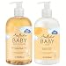 Shea Moisture Calm and Comfort Raw Shea Chamomile and Argan Oil Baby Head to Toe Wash Shampoo and Healing Lotion, 13 fl oz Each