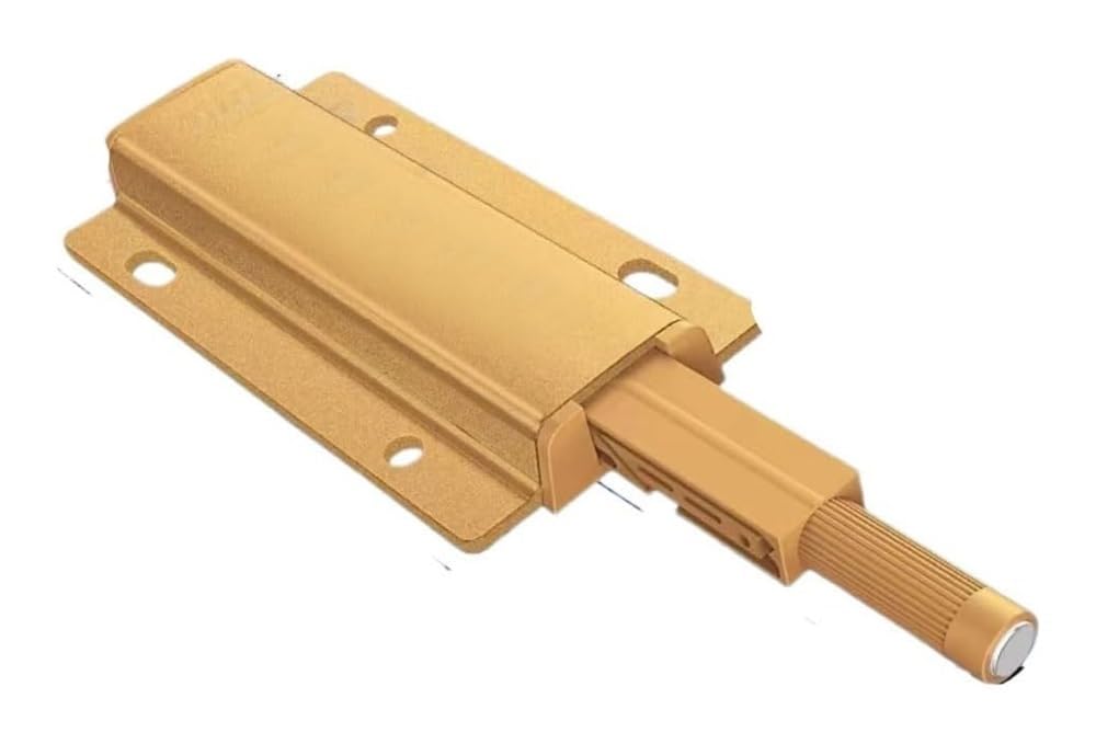 Heydgbbz Gold Magnetic Door Catches, Cupboard Latch,2 Pack Catch Magnet Latches For Cabinet Silent Rubber Push To Open Hardware(,89 * 45Mm)
